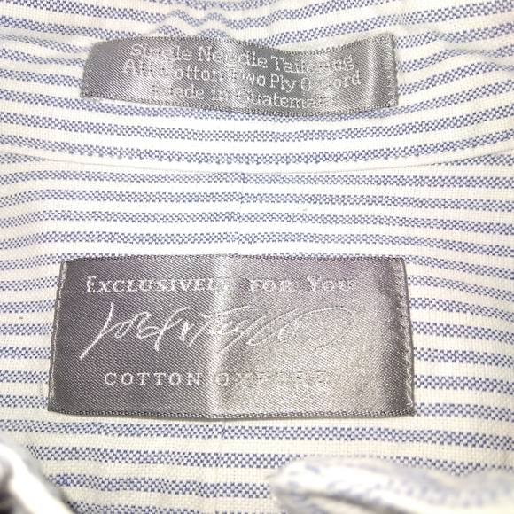 Men's Lord & Taylor Striped Cotton Oxford Shirt 15 1/2 - Picture 8 of 8
